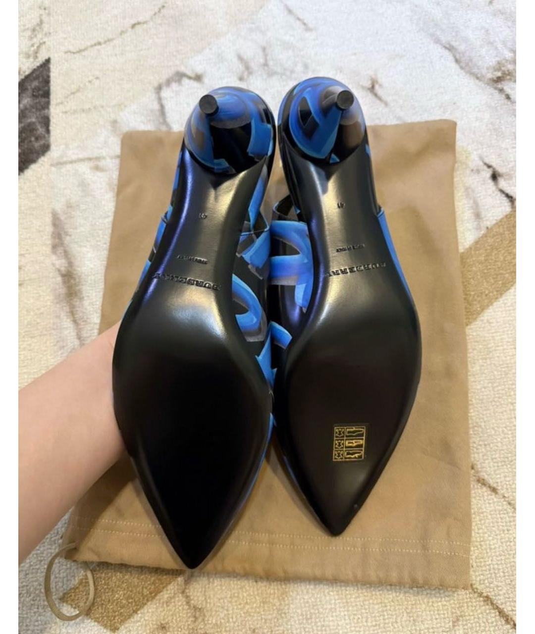 BURBERRY Мульти кожаные туфли, фото 6