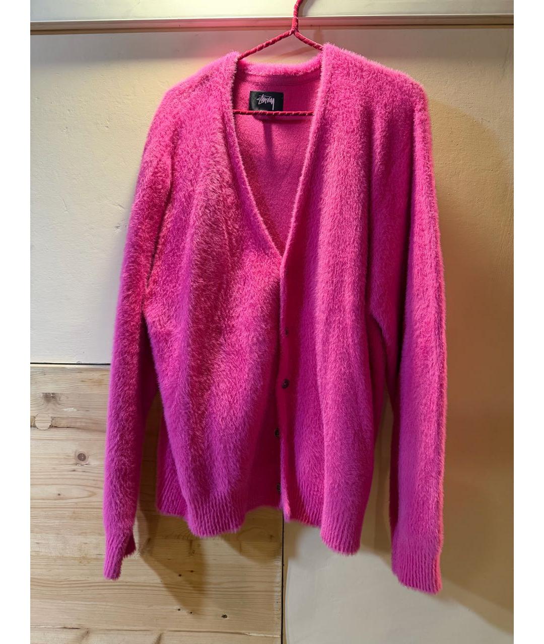 STUSSY Розовый кардиган, фото 5