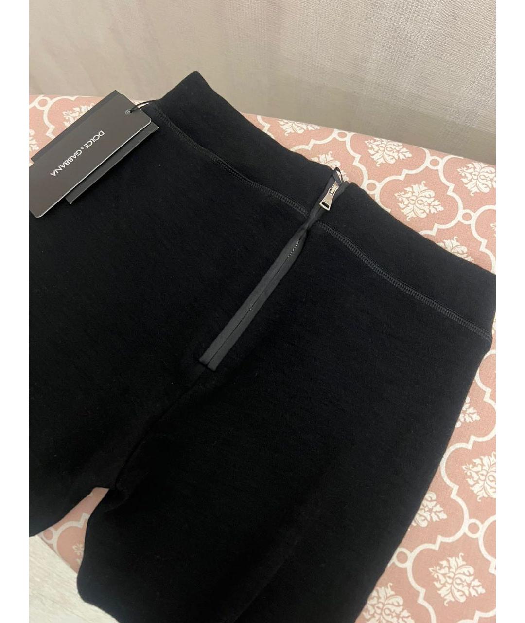 DOLCE&GABBANA Черные полиамидовые леггинсы и велосипедки, фото 2