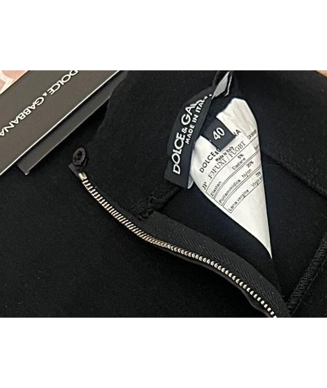 DOLCE&GABBANA Черные полиамидовые леггинсы и велосипедки, фото 3