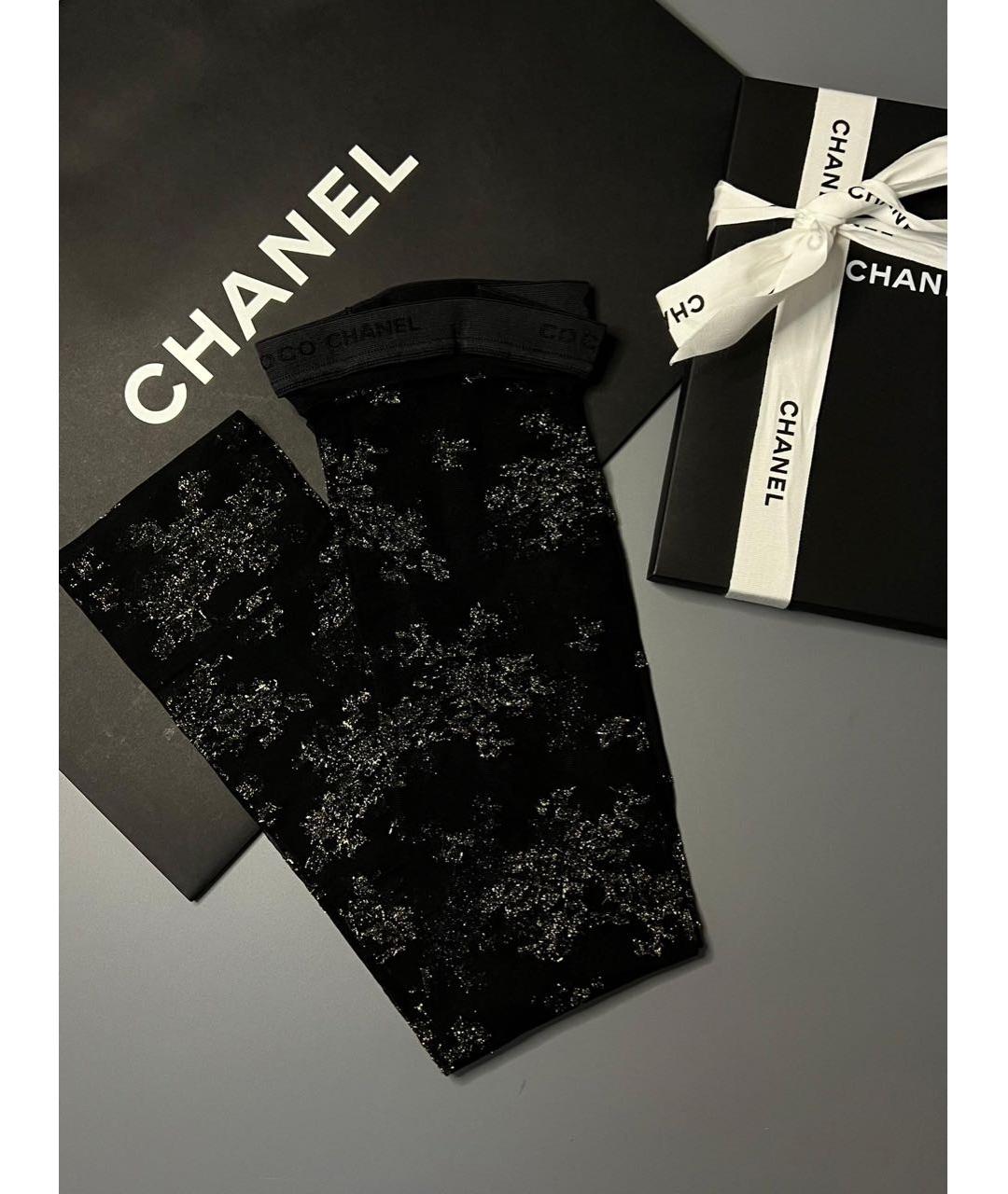 CHANEL Черные носки, чулки и колготы, фото 3