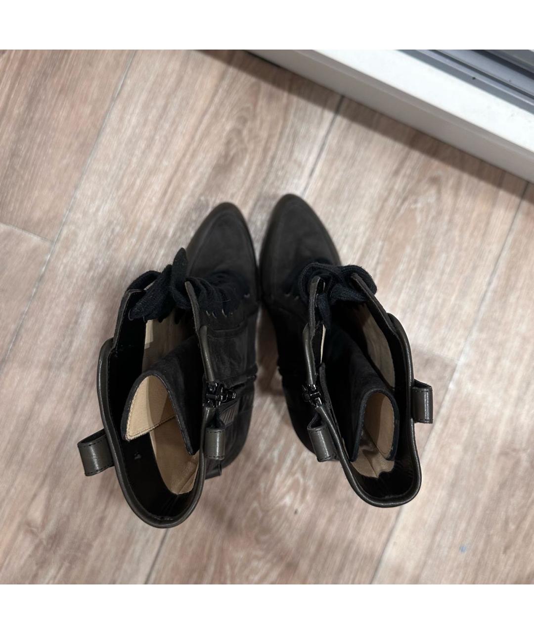 CHRISTIAN LOUBOUTIN Антрацитовые ботильоны, фото 3