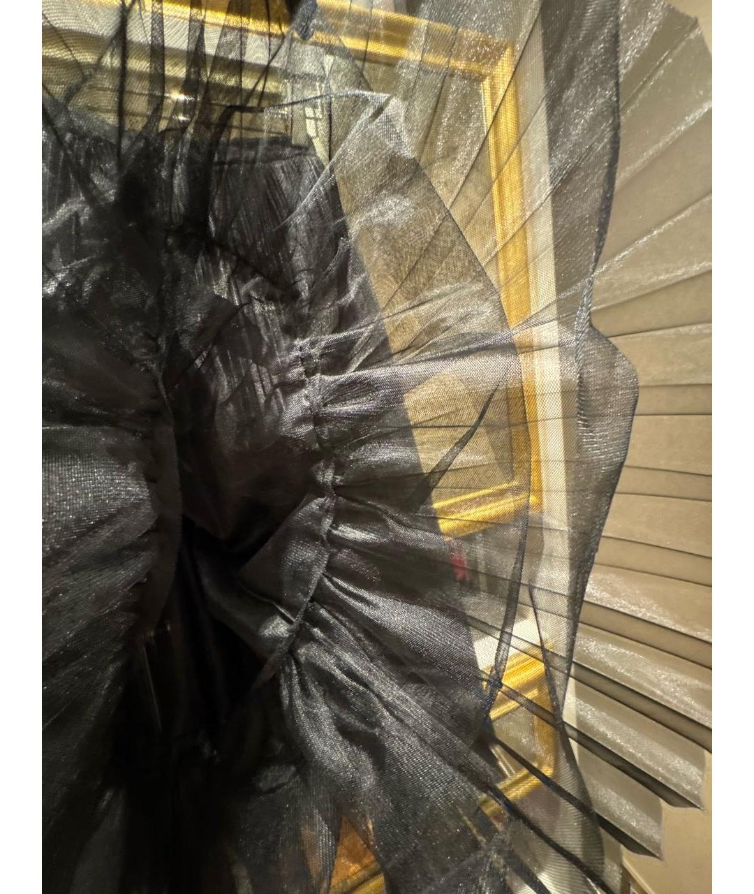 ERMANNO SCERVINO Черная полиэстеровая юбка миди, фото 5