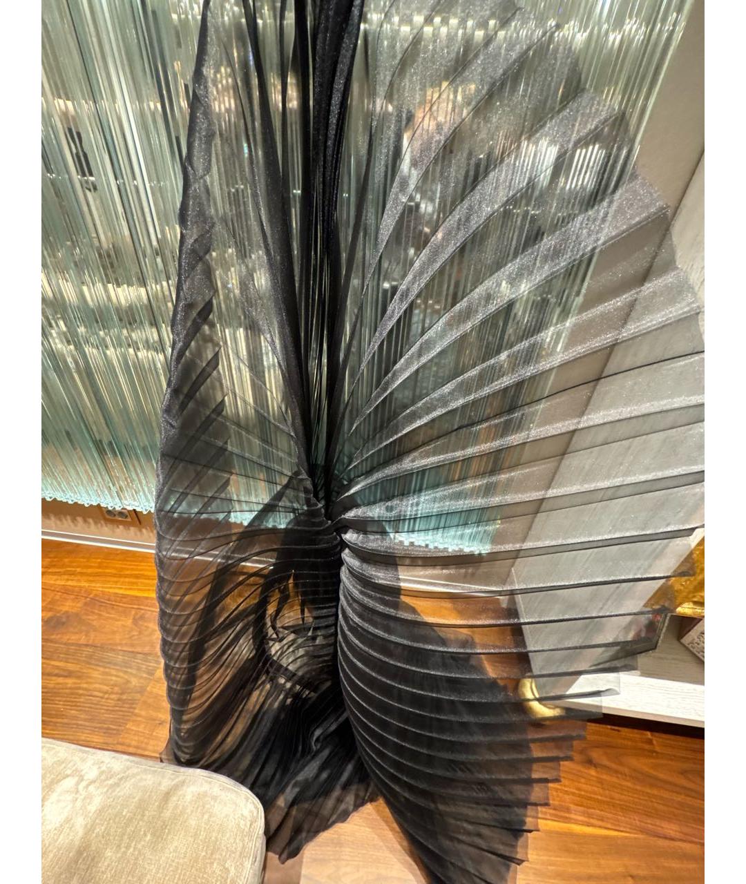 ERMANNO SCERVINO Черная полиэстеровая юбка миди, фото 8