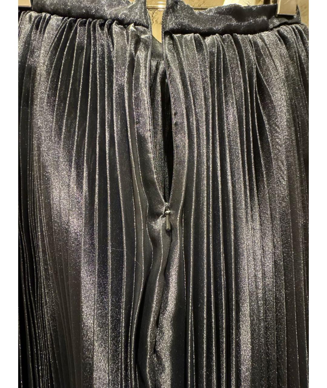 ERMANNO SCERVINO Черная полиэстеровая юбка миди, фото 4