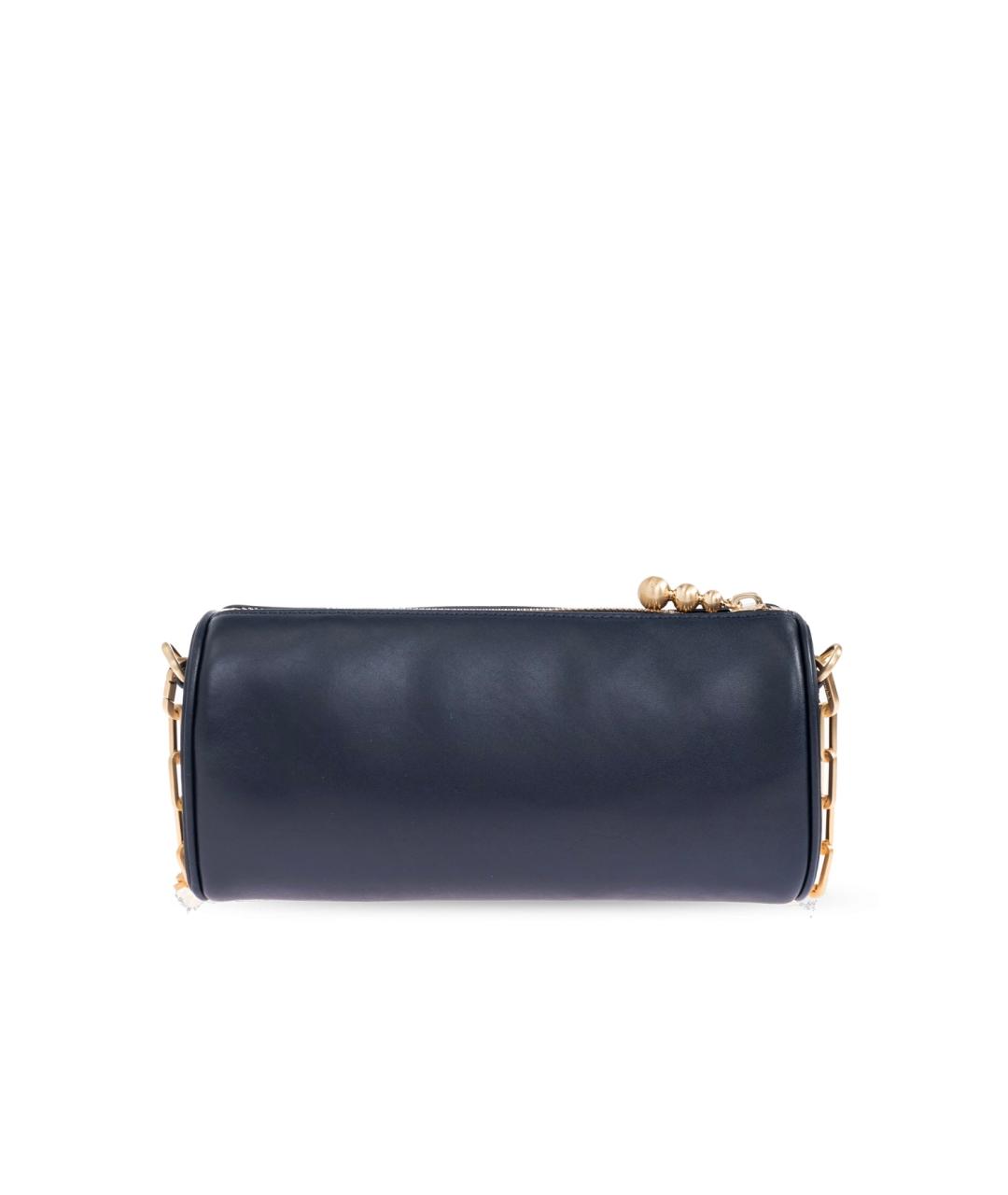 CULT GAIA Темно-синяя кожаная сумка с короткими ручками, фото 3