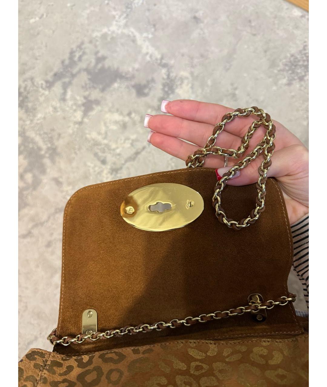 MULBERRY Коричневая замшевая сумка через плечо, фото 7