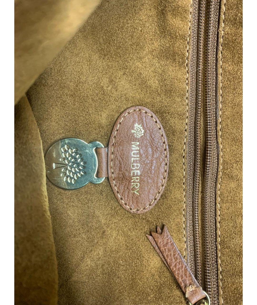 MULBERRY Коричневая замшевая сумка через плечо, фото 5