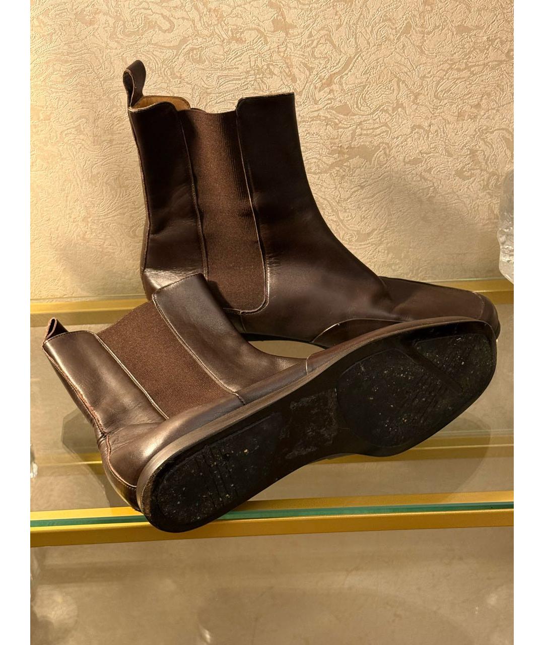 BALLY Коричневые кожаные полусапоги, фото 2