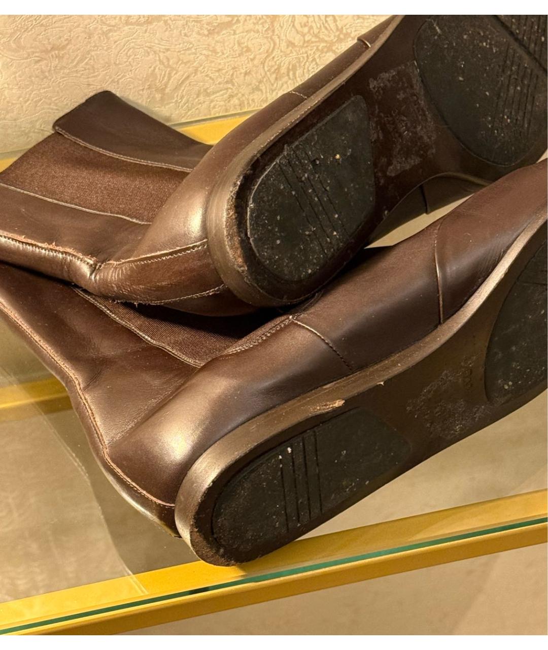 BALLY Коричневые кожаные полусапоги, фото 4