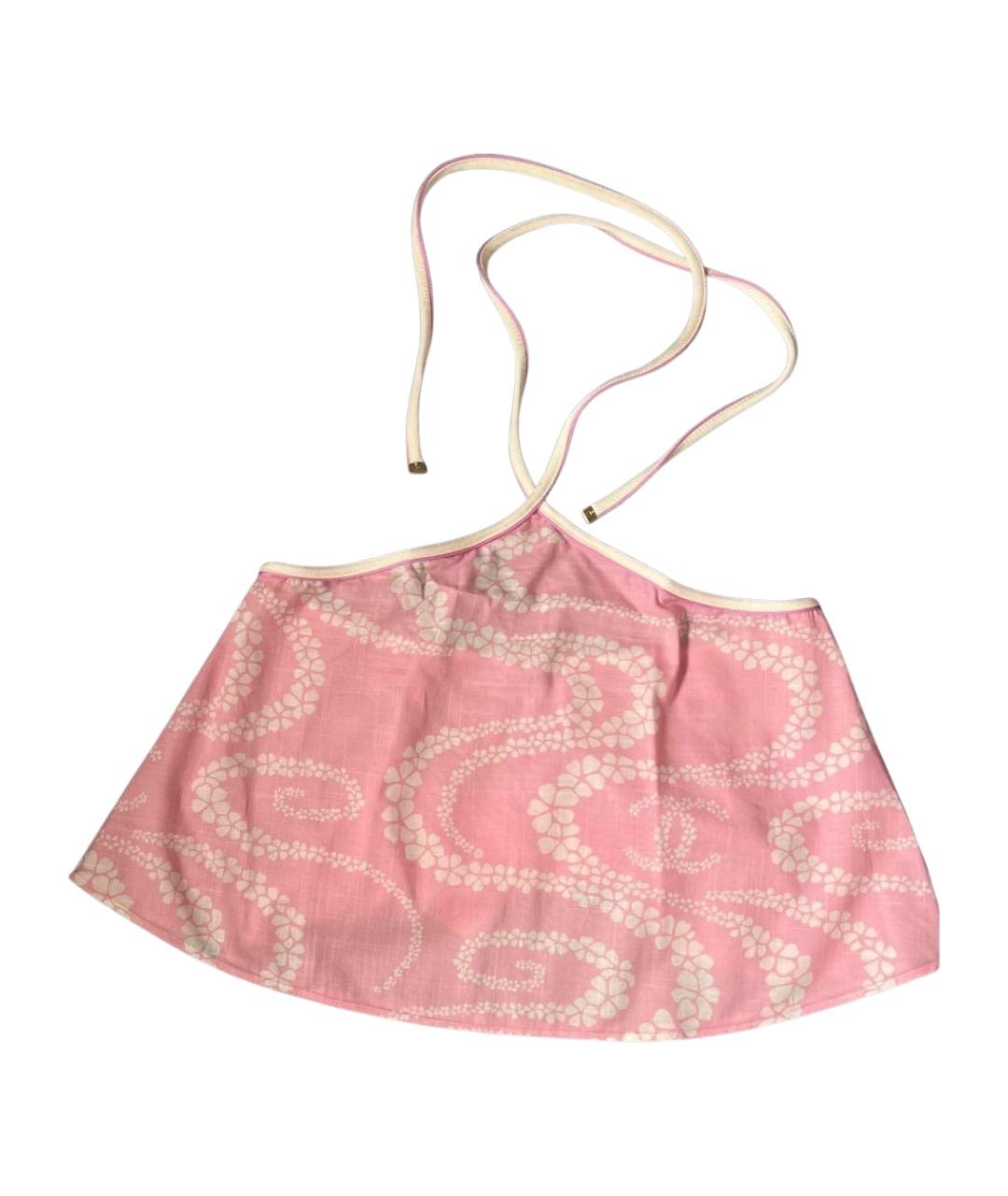 CHANEL Розовая хлопковая майка, фото 1