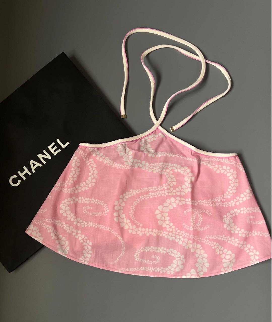 CHANEL Розовая хлопковая майка, фото 4