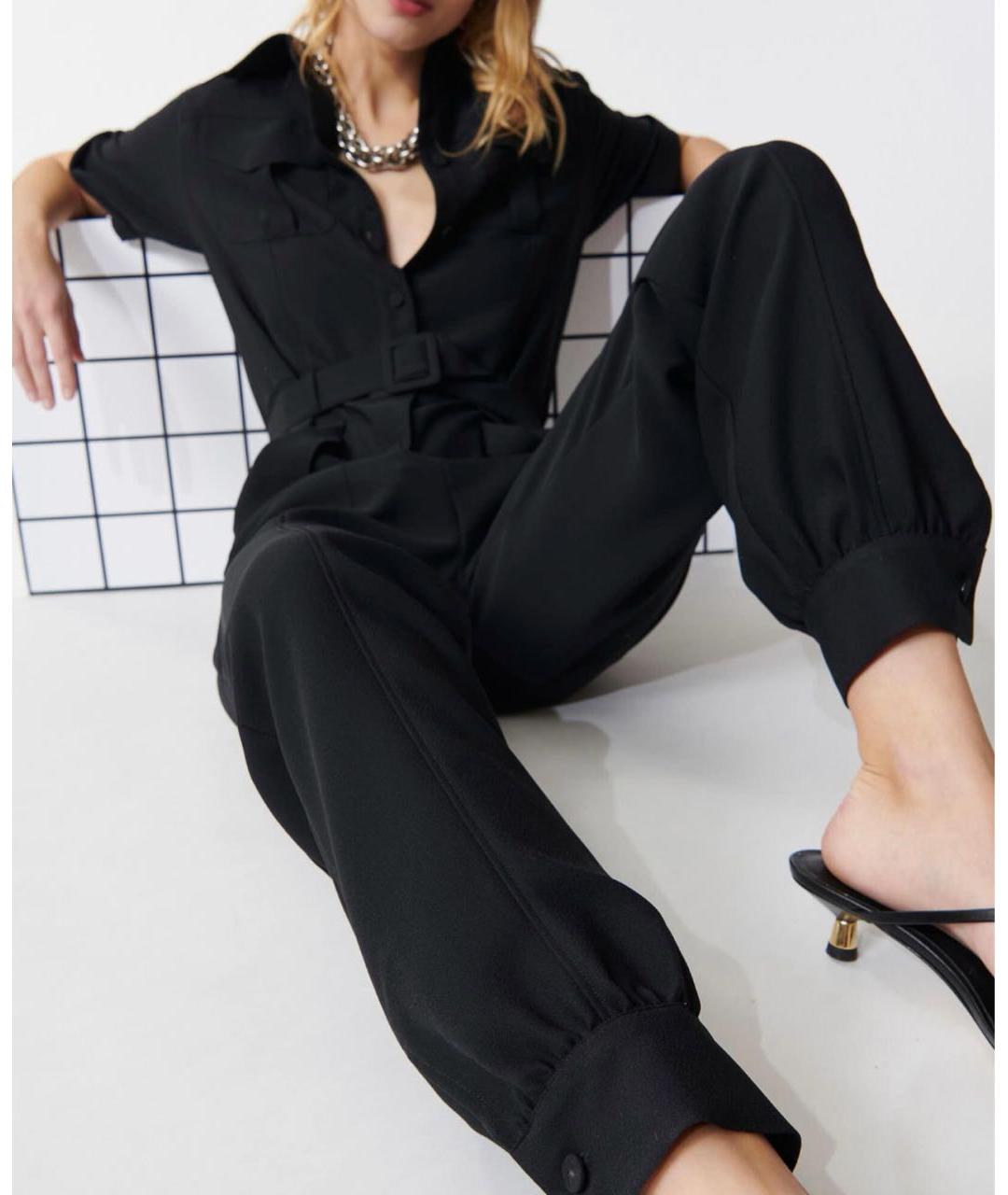 Tara Jarmon Черный полиэстеровый комбинезон, фото 6