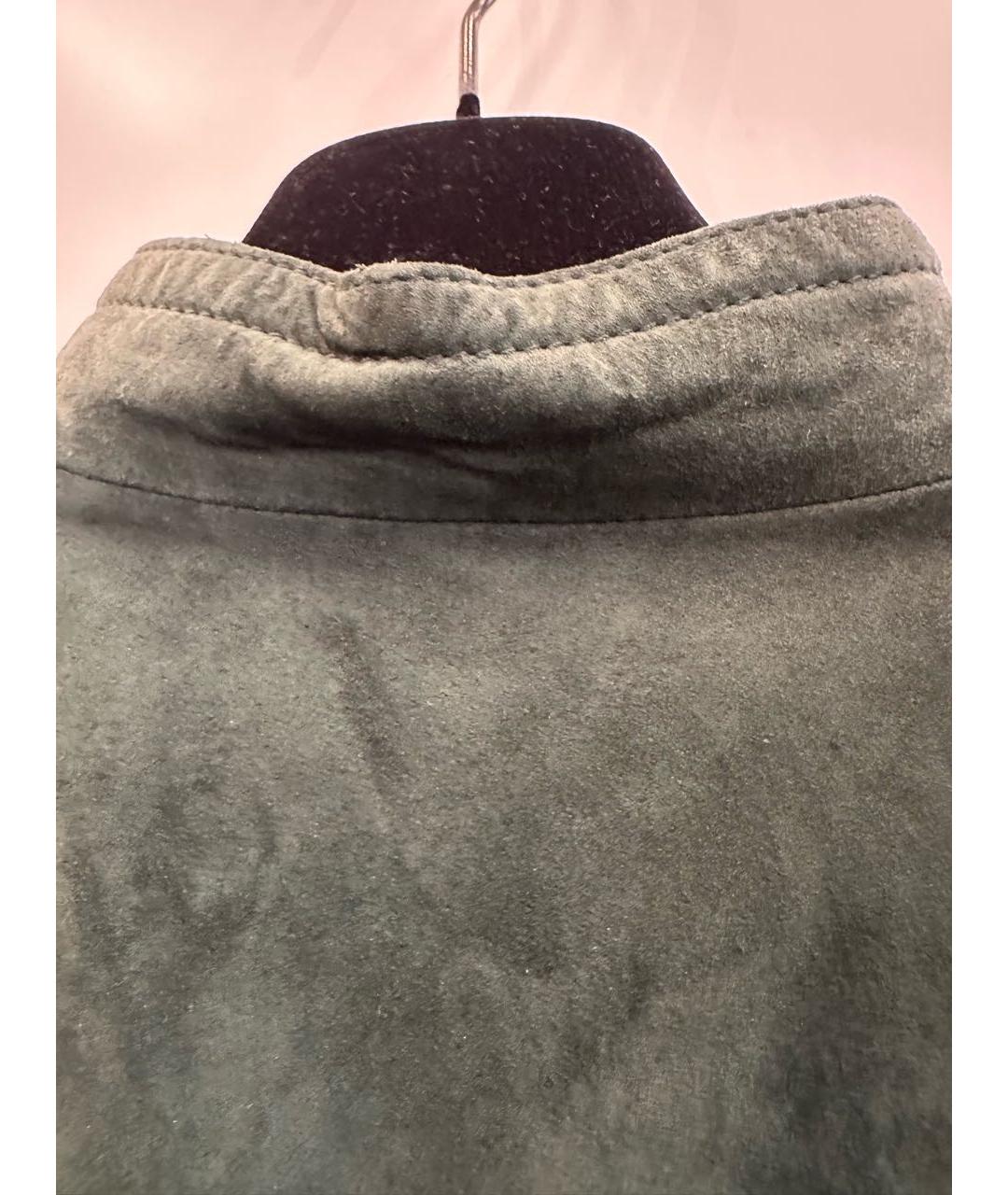 GUCCI Зеленый замшевый жилет, фото 6