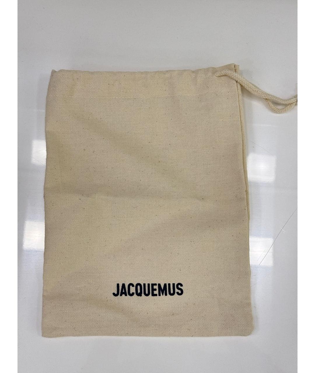 JACQUEMUS Коричневая кожаная сумка через плечо, фото 6