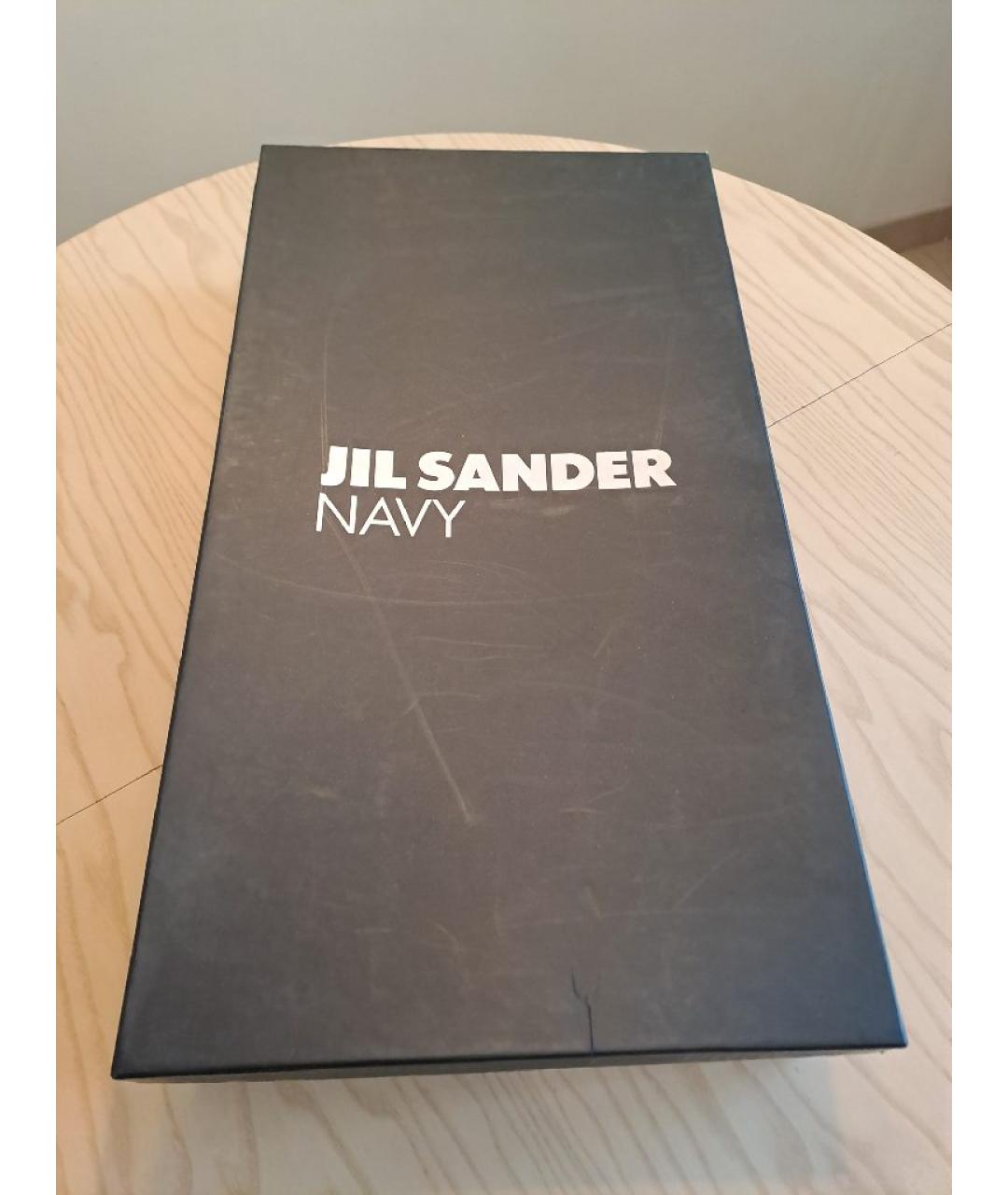 JIL SANDER Коричневые кожаные сапоги, фото 6