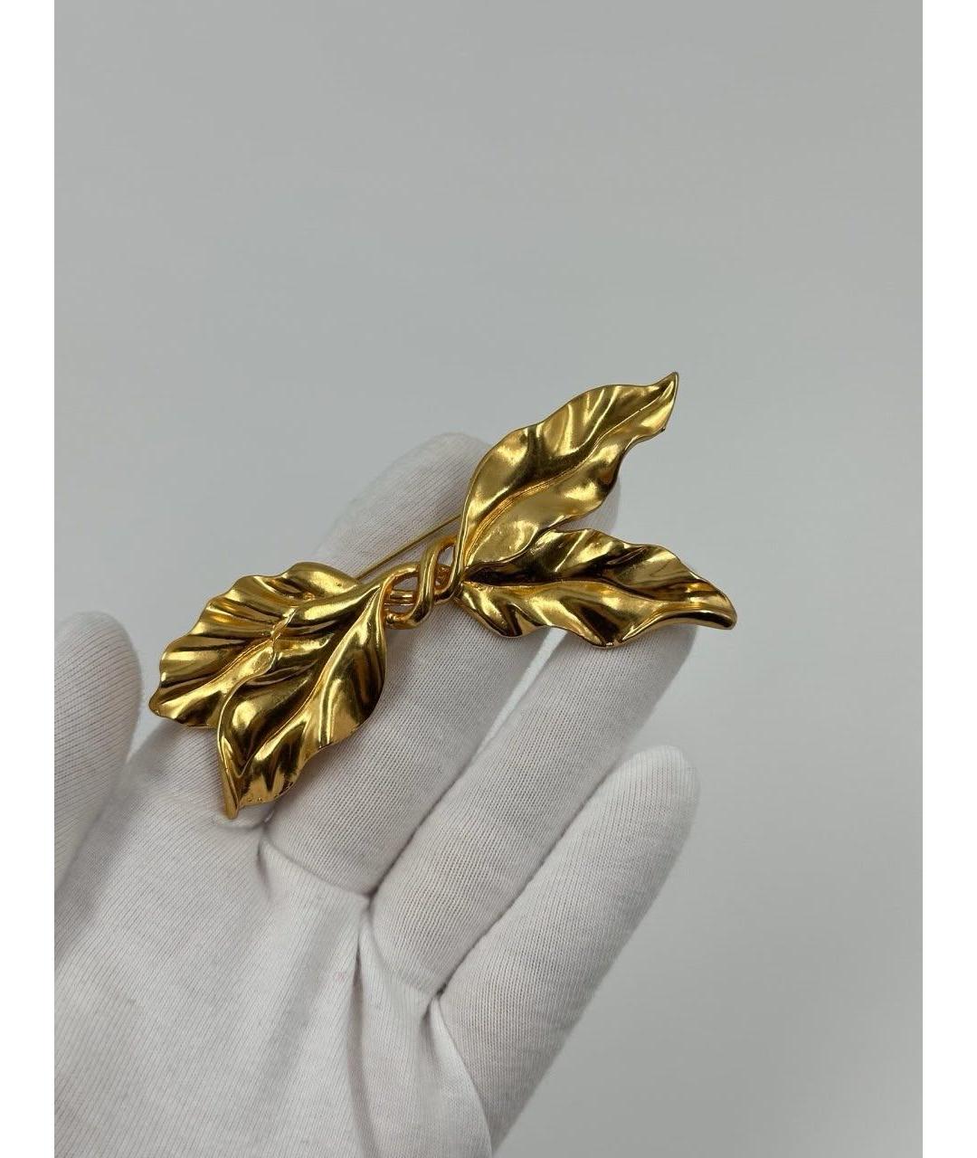 KENZO Золотая позолоченная булавка / брошь, фото 5