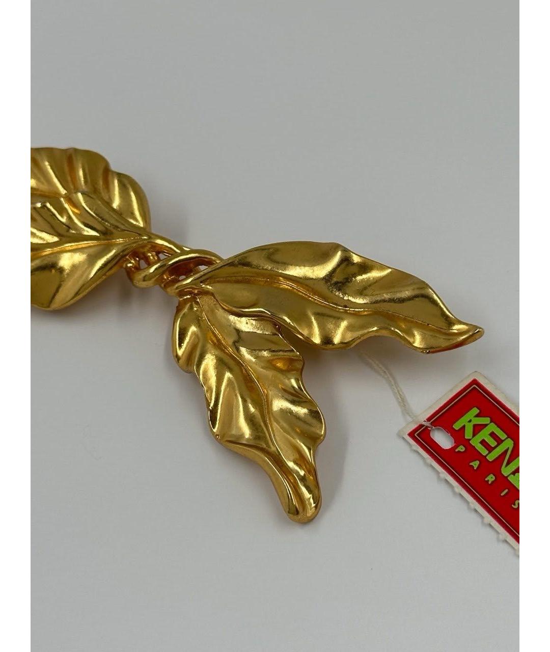 KENZO Золотая позолоченная булавка / брошь, фото 2