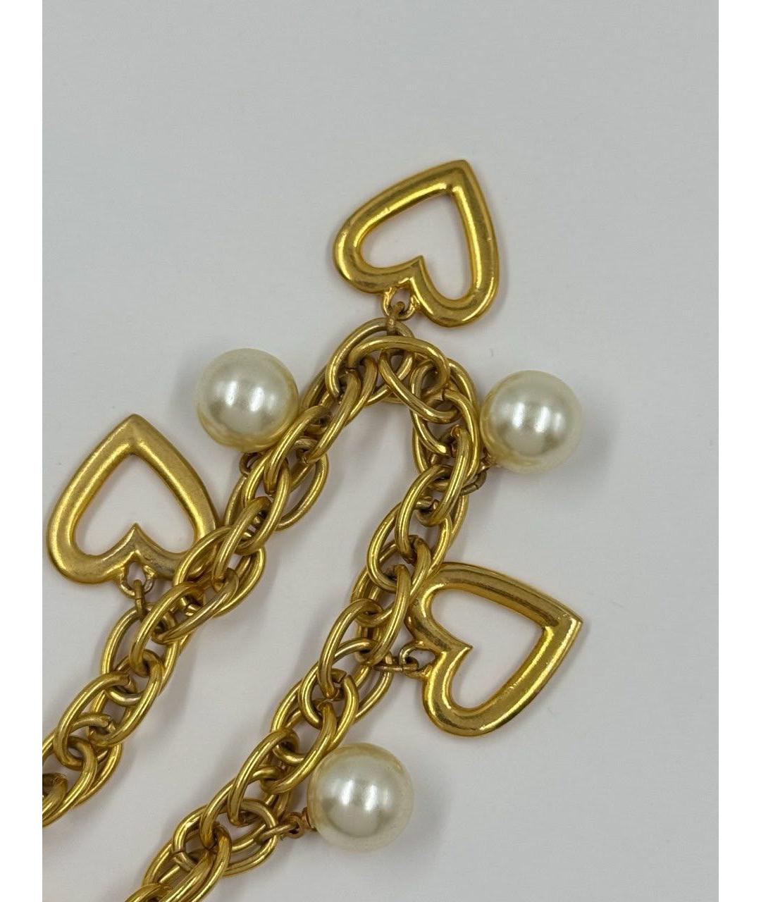 MOSCHINO Золотой позолоченный браслет, фото 5