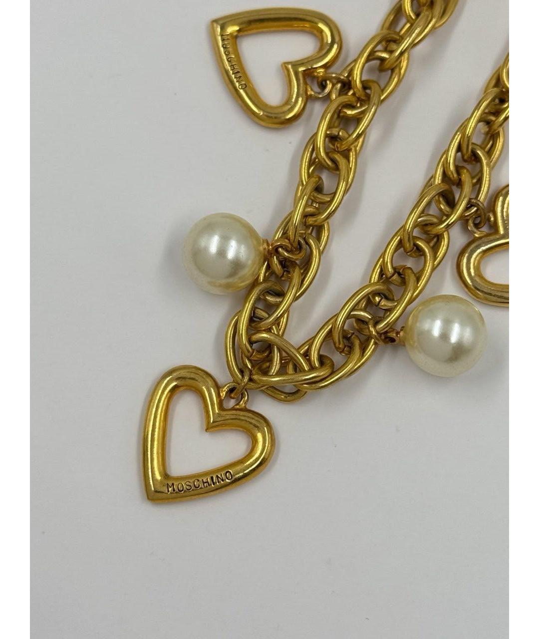 MOSCHINO Золотой позолоченный браслет, фото 2