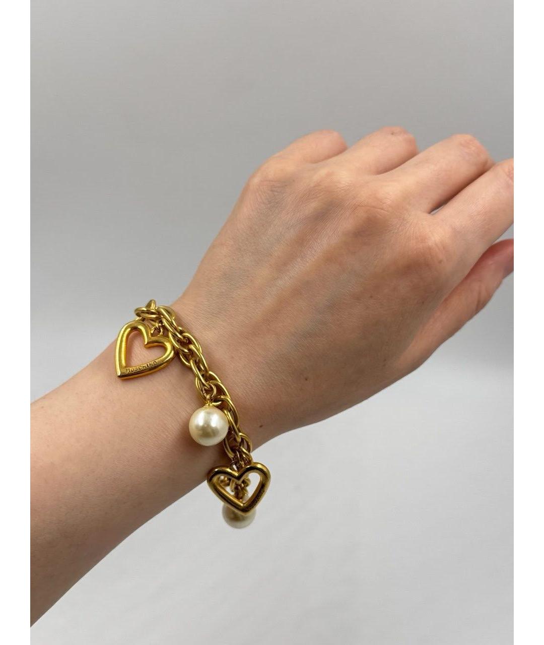 MOSCHINO Золотой позолоченный браслет, фото 6