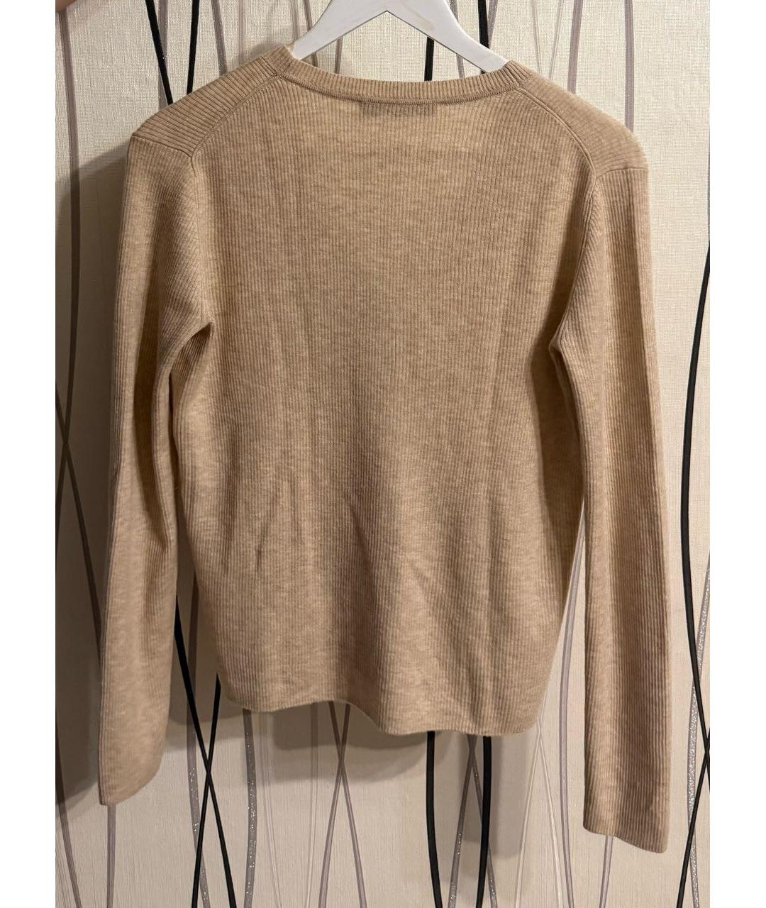 WEEKEND MAX MARA Бежевый кашемировый кардиган, фото 2