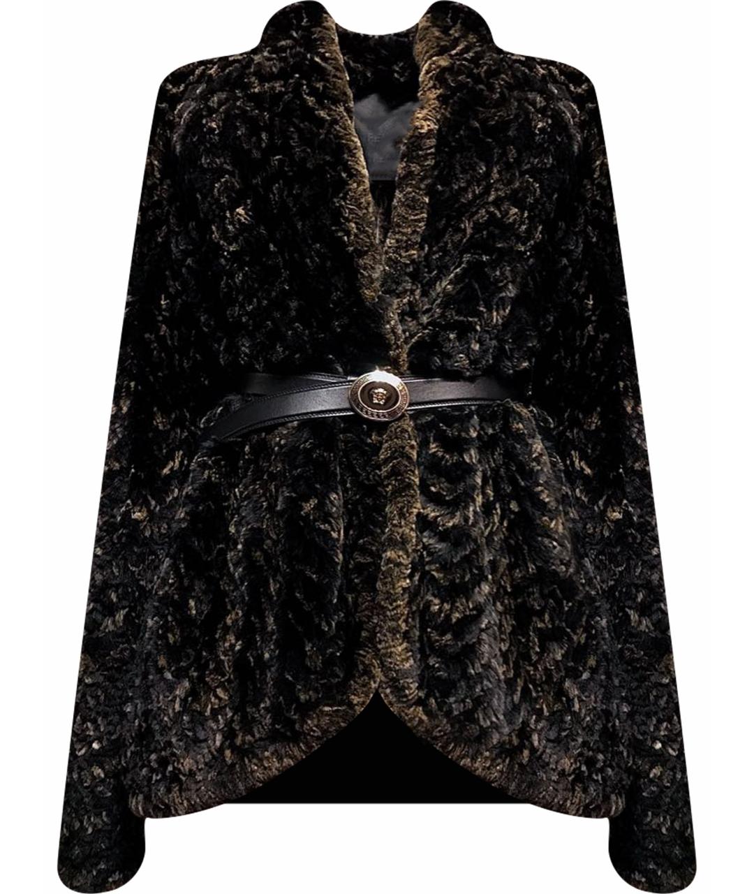 FENDI Коричневая меховая шуба, фото 1