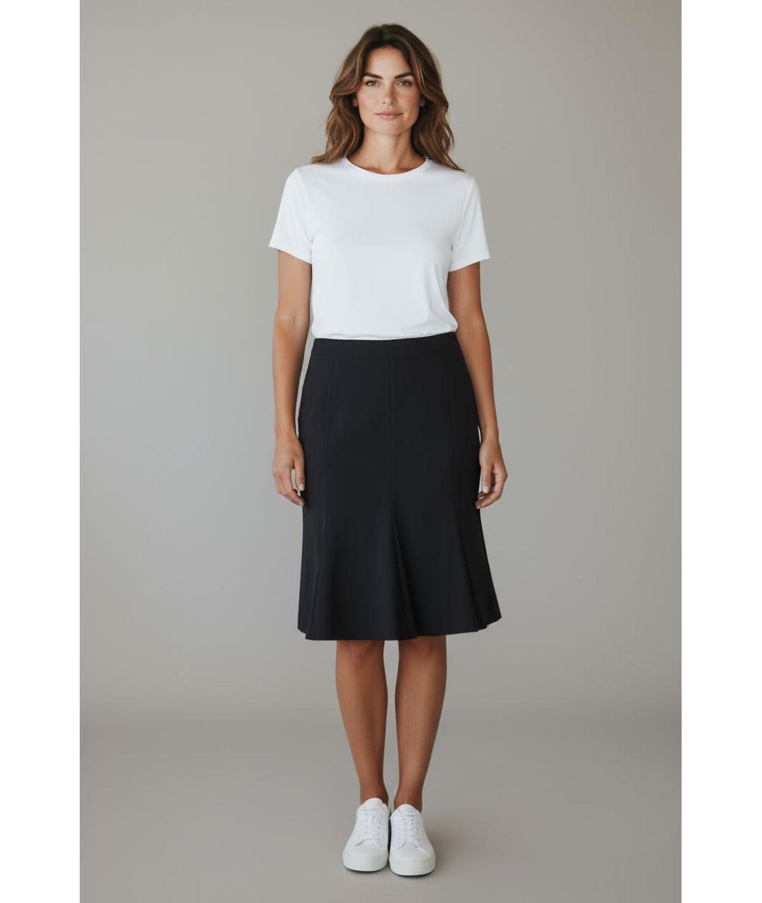 MAX MARA Черная шерстяная юбка миди, фото 2