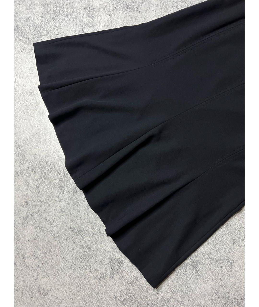 MAX MARA Черная шерстяная юбка миди, фото 3