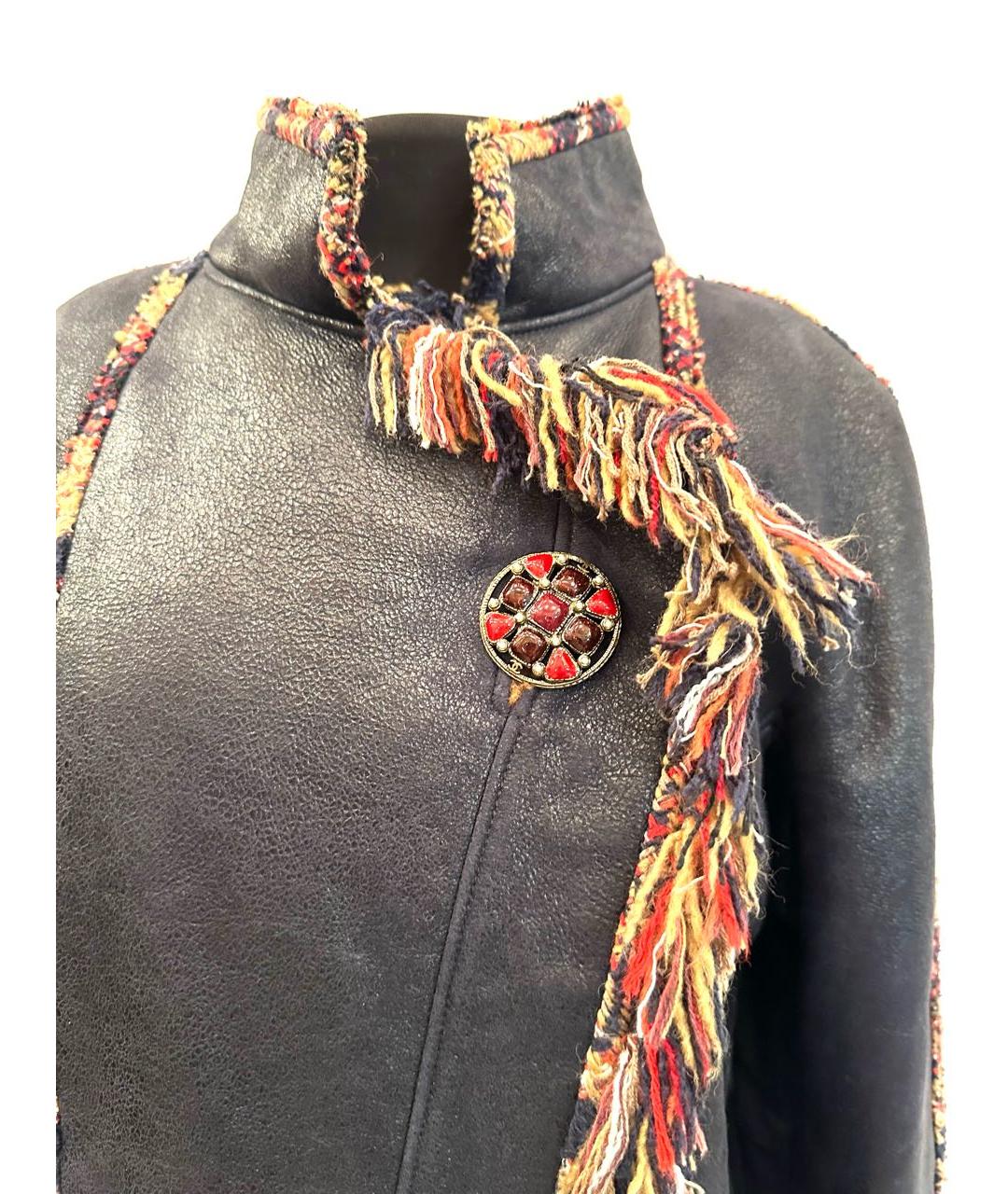 CHANEL Коричневая кожаная дубленка, фото 5