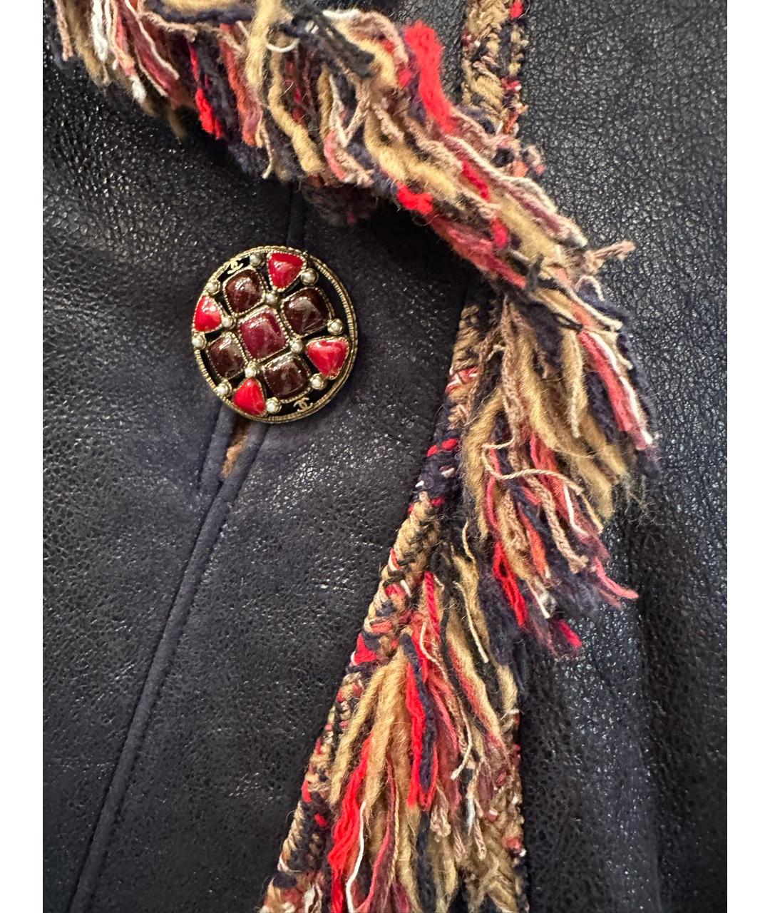 CHANEL Коричневая кожаная дубленка, фото 4