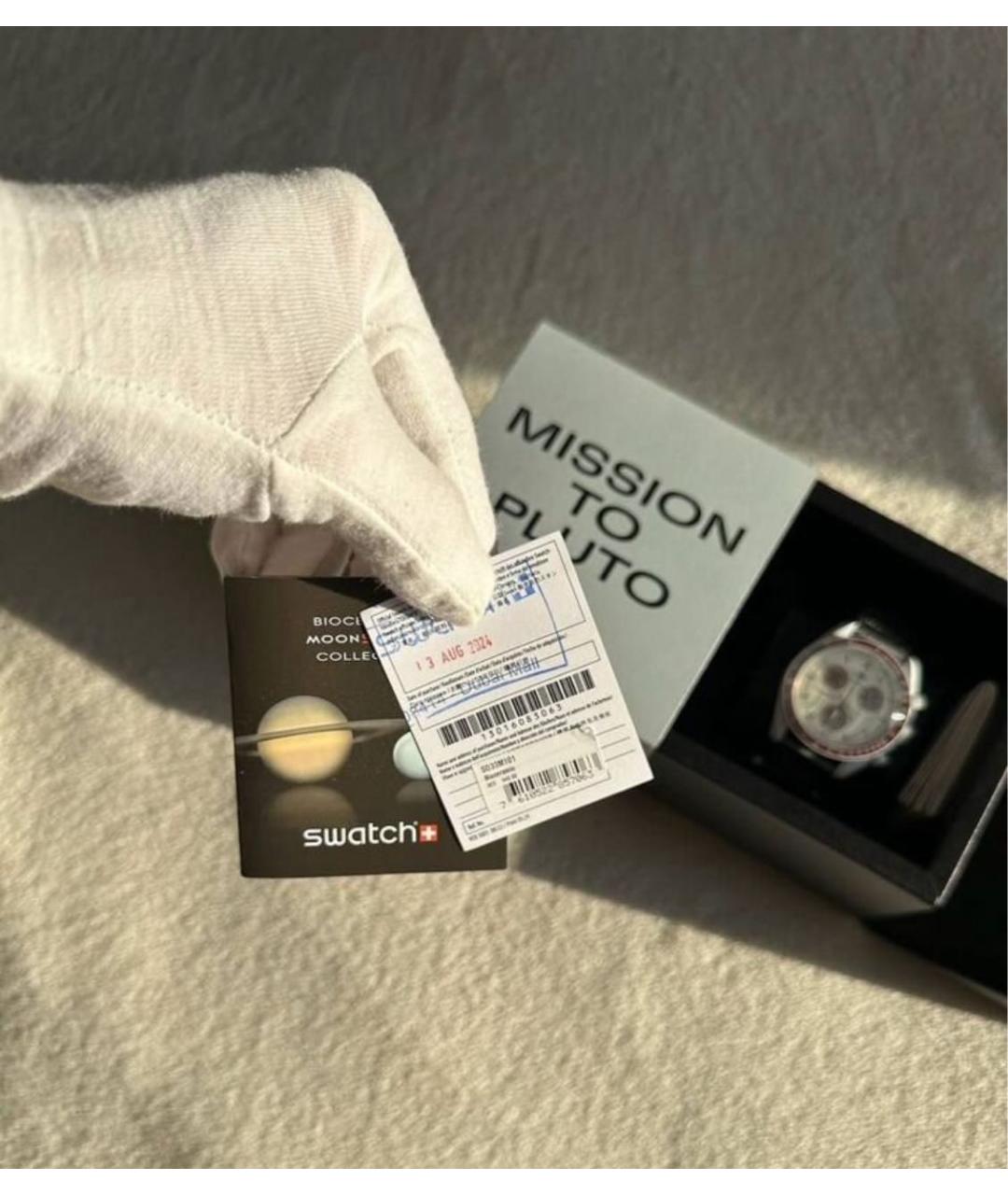 Swatch Серые керамические часы, фото 7