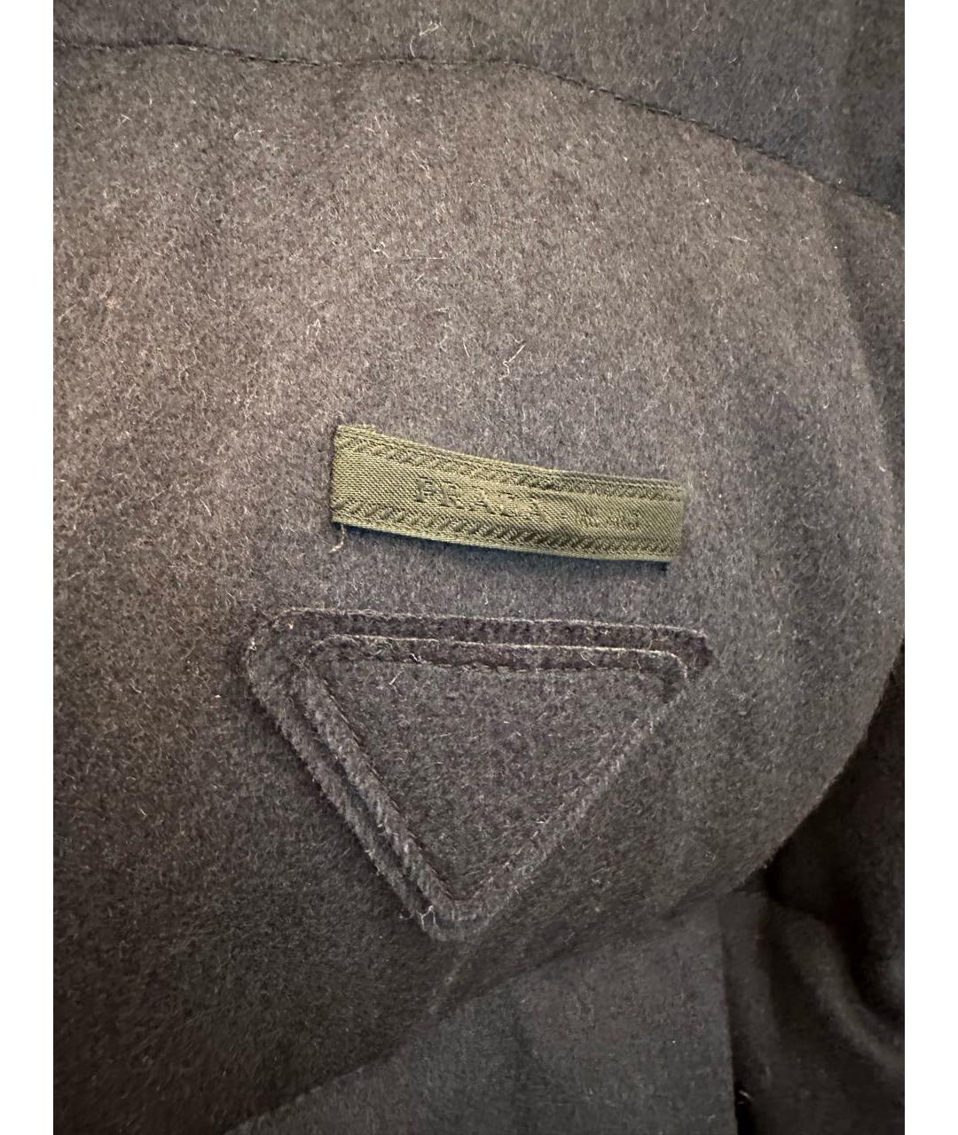 PRADA Темно-синий кашемировый пуховик, фото 4