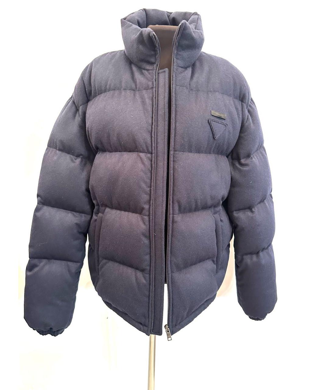 PRADA Темно-синий кашемировый пуховик, фото 6