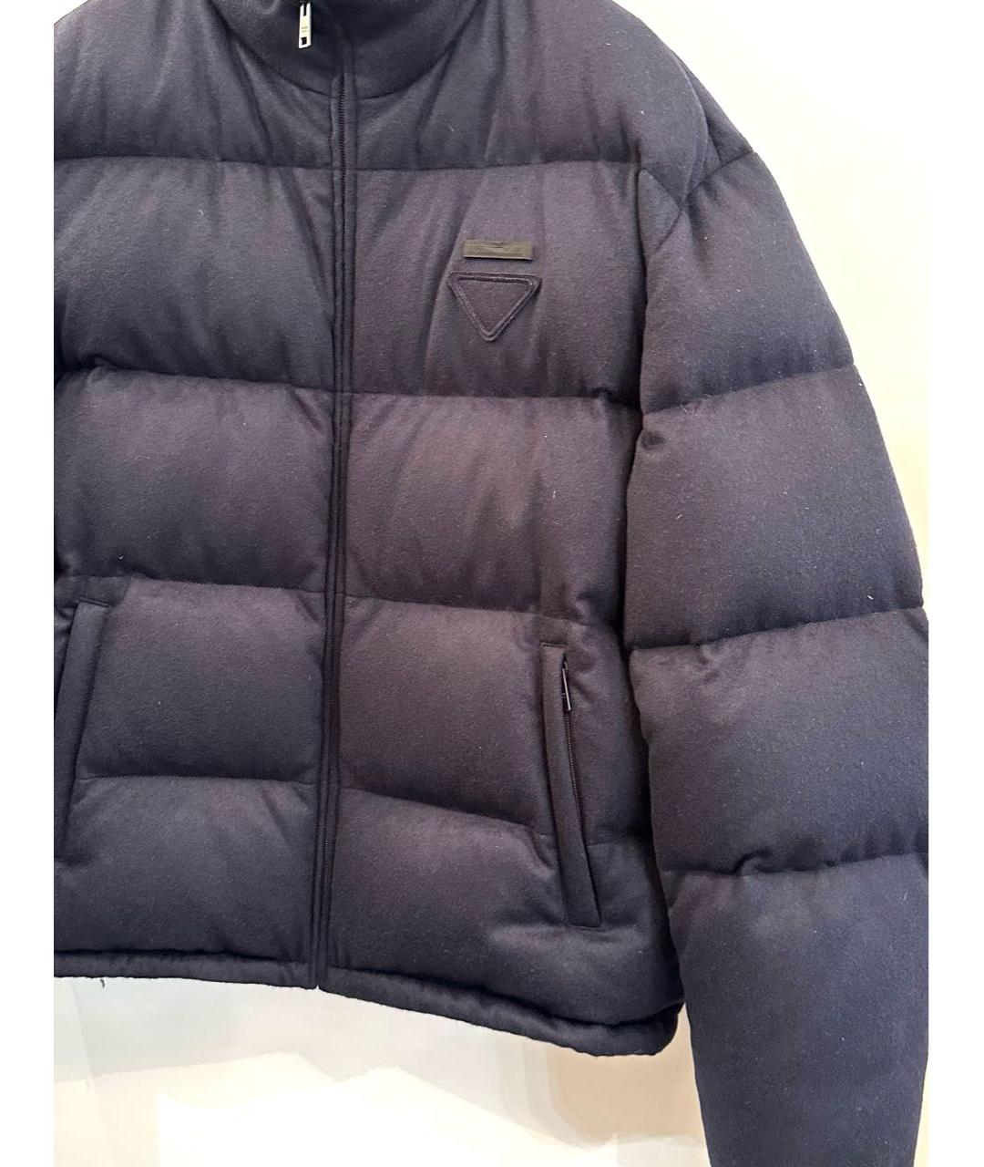 PRADA Темно-синий кашемировый пуховик, фото 5