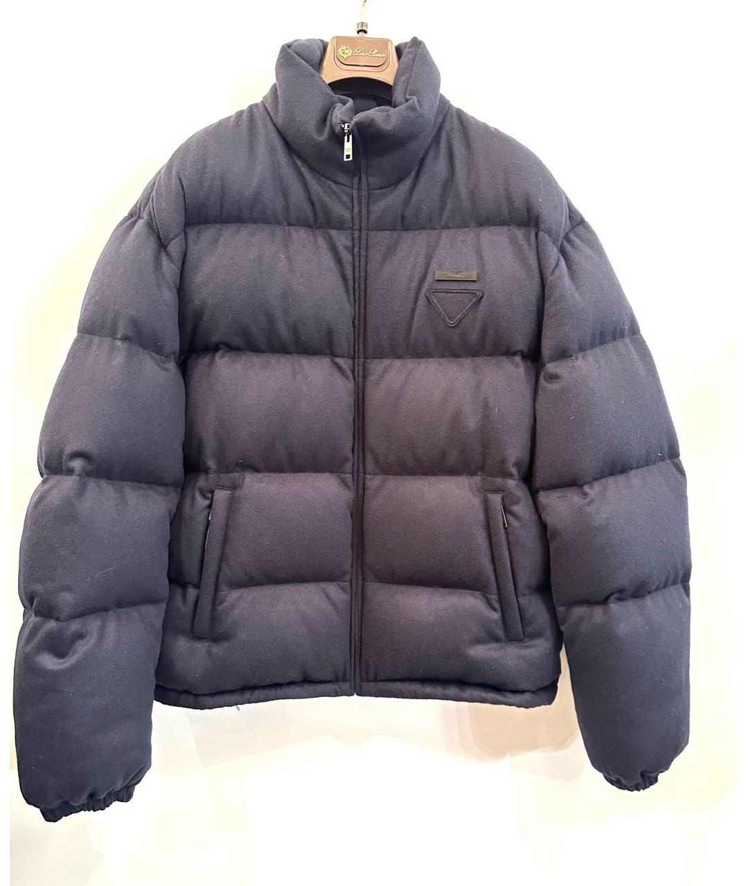 PRADA Темно-синий кашемировый пуховик, фото 7