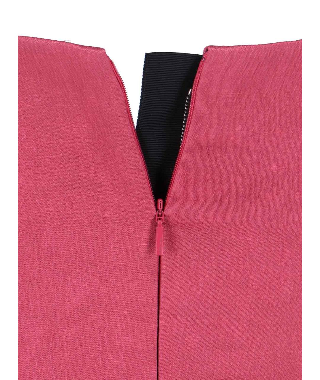 CALVIN KLEIN Розовое шерстяное вечернее платье, фото 3