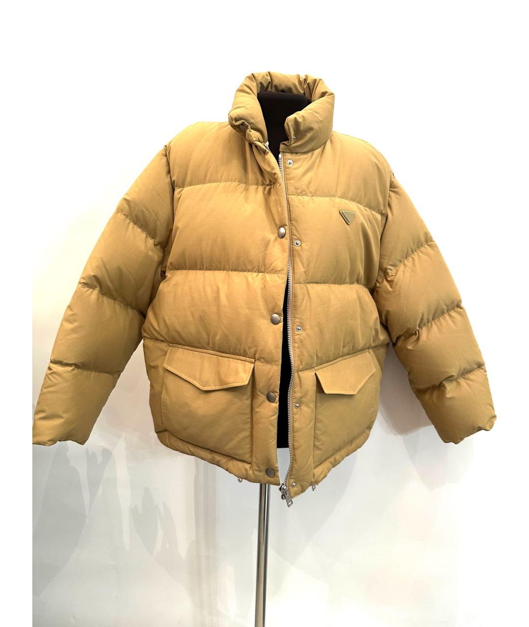 PRADA Горчичный пуховик, фото 5