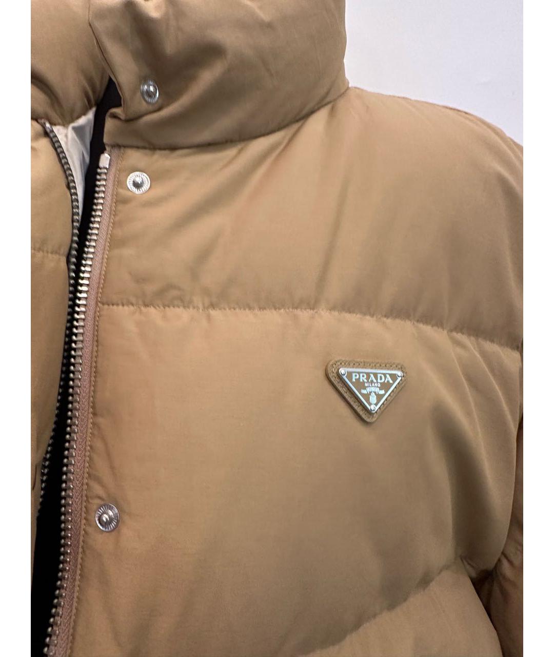 PRADA Горчичный пуховик, фото 6