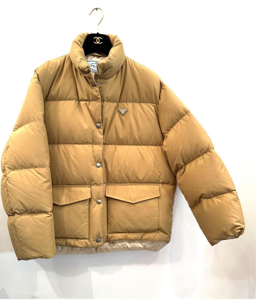 PRADA Горчичный пуховик, фото 4