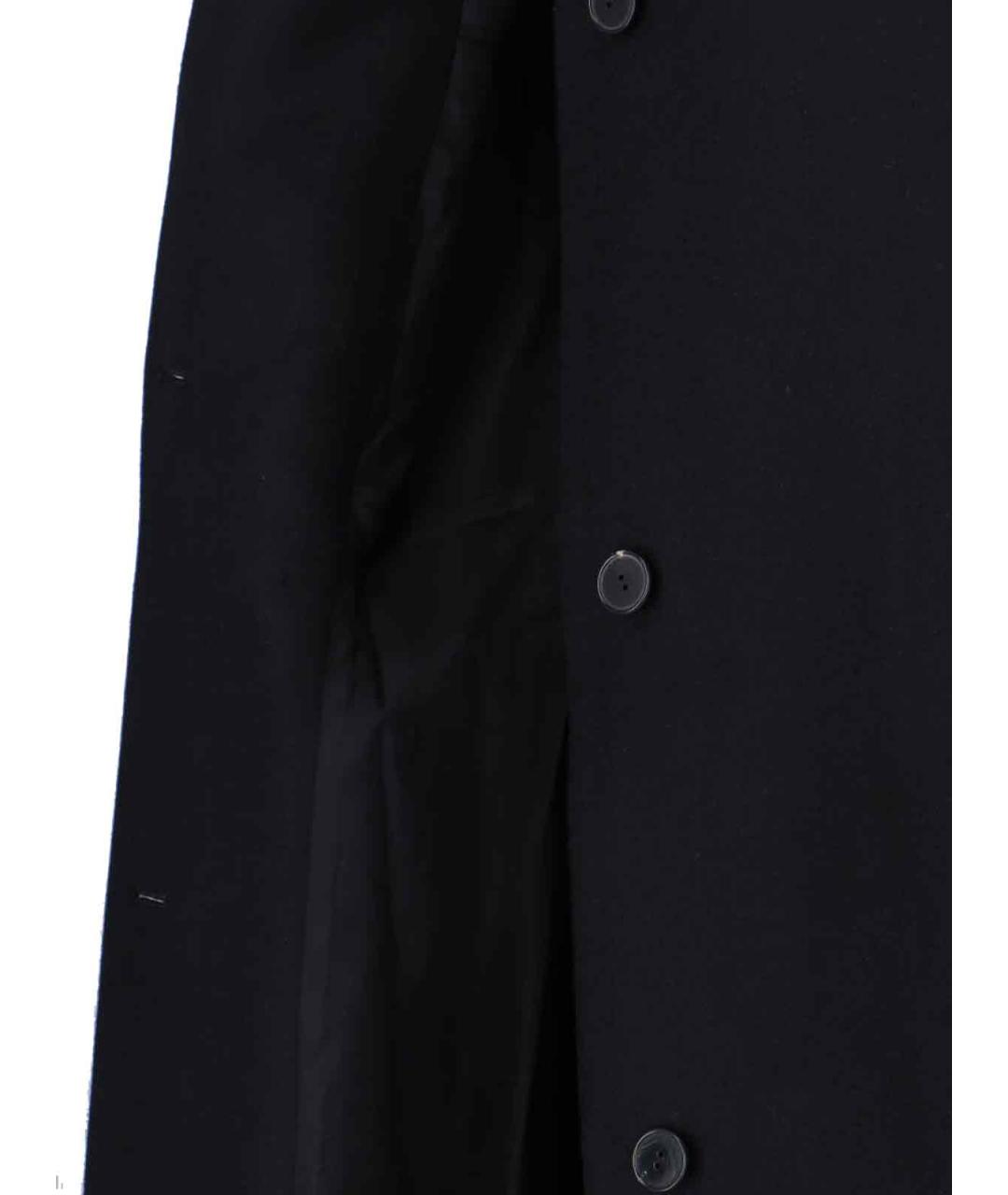 CALVIN KLEIN Черное шерстяное пальто, фото 4