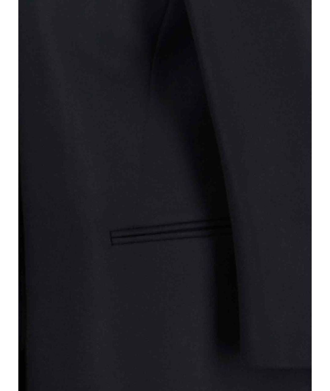 CALVIN KLEIN Черное шерстяное пальто, фото 2