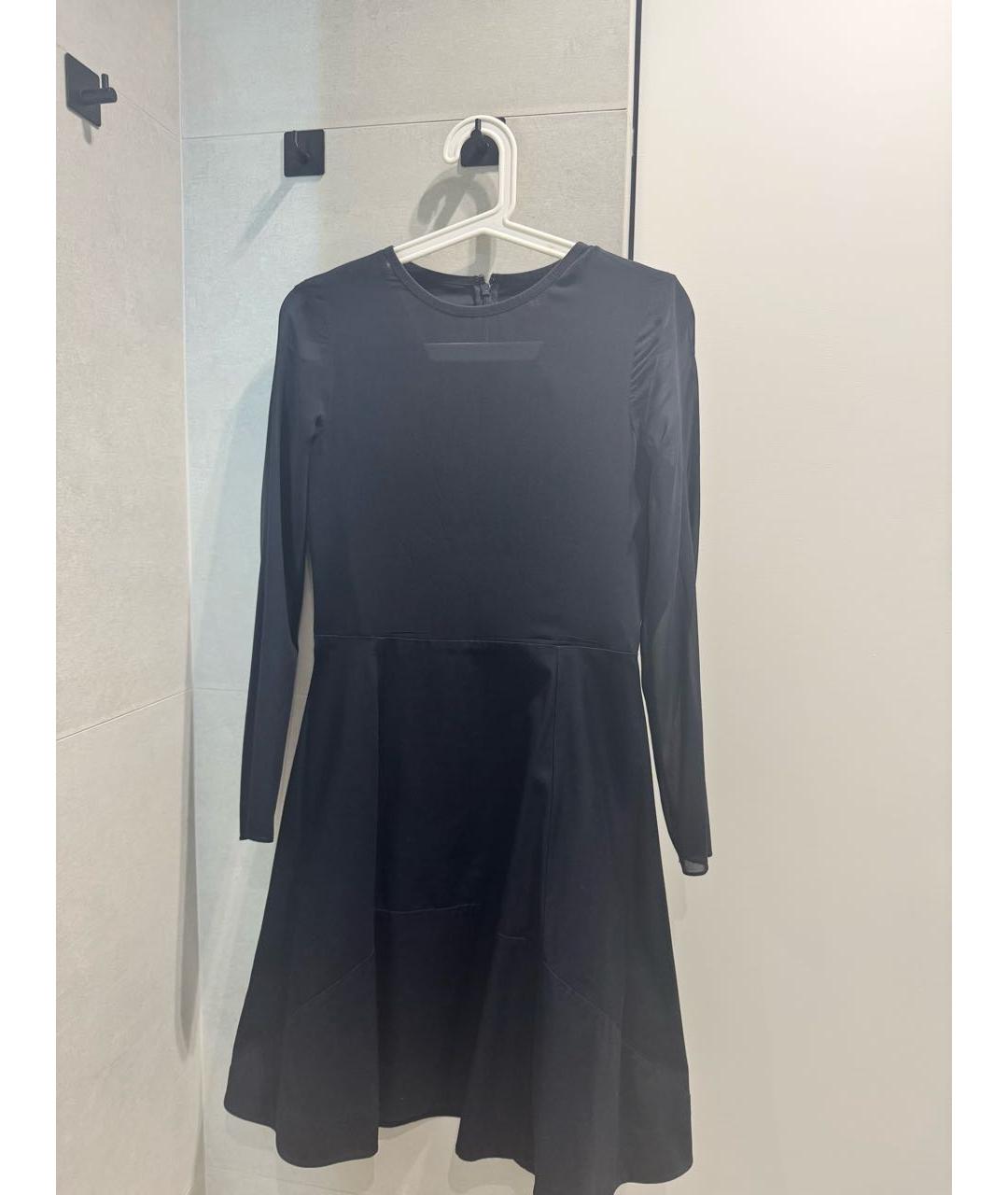 COS Темно-синее хлопковое коктейльное платье, фото 8