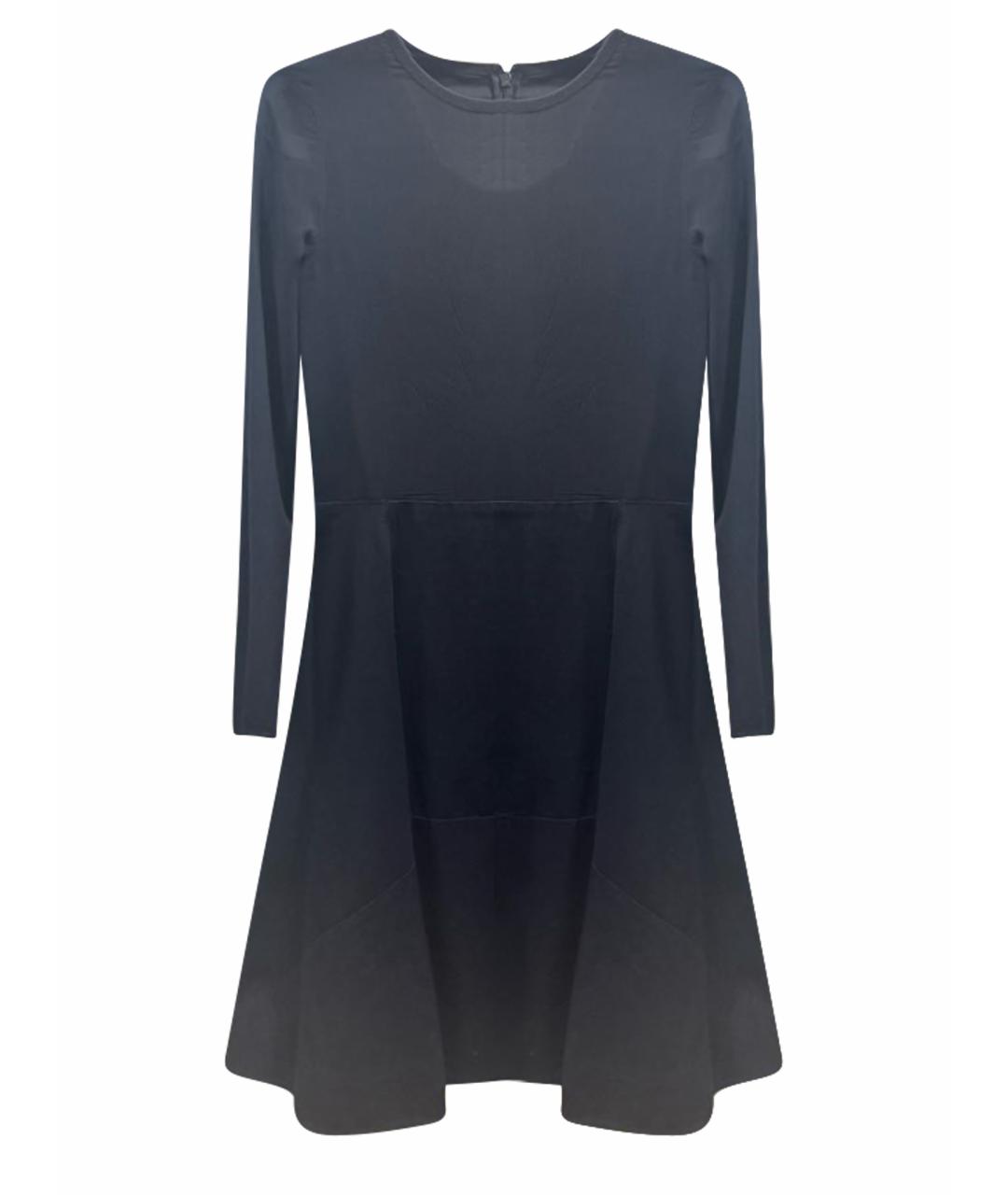 COS Темно-синее хлопковое коктейльное платье, фото 1