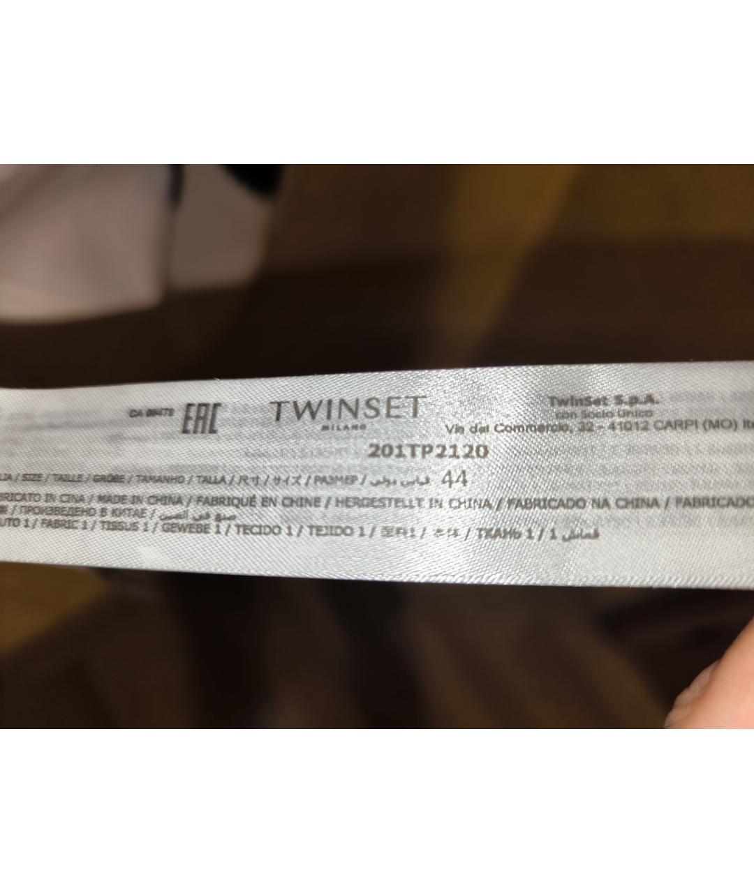 TWIN-SET Черный вискозный джемпер / свитер, фото 4