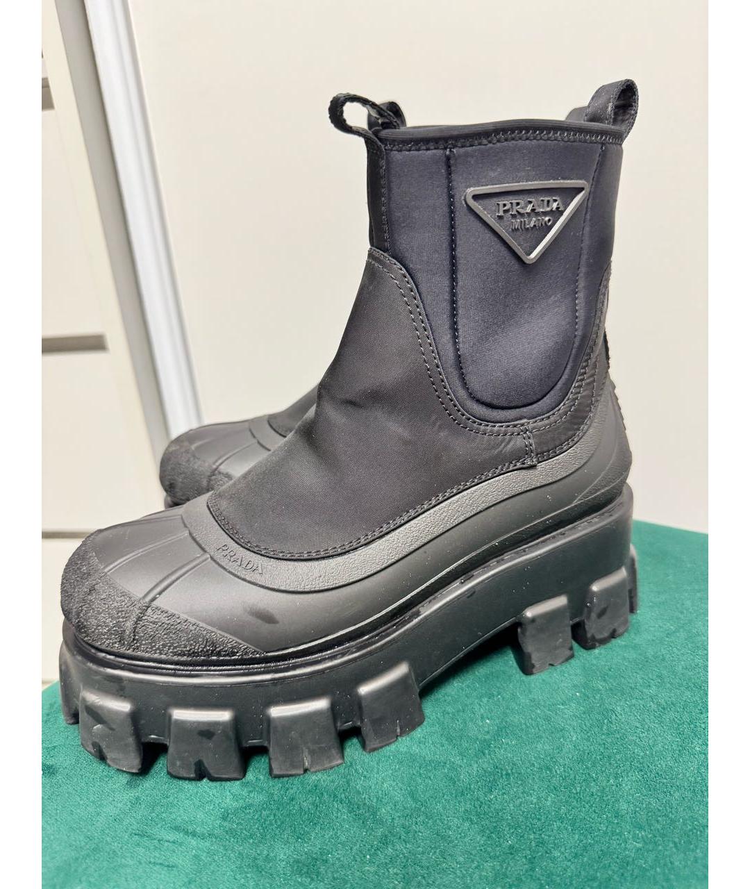 PRADA Черные ботинки, фото 5