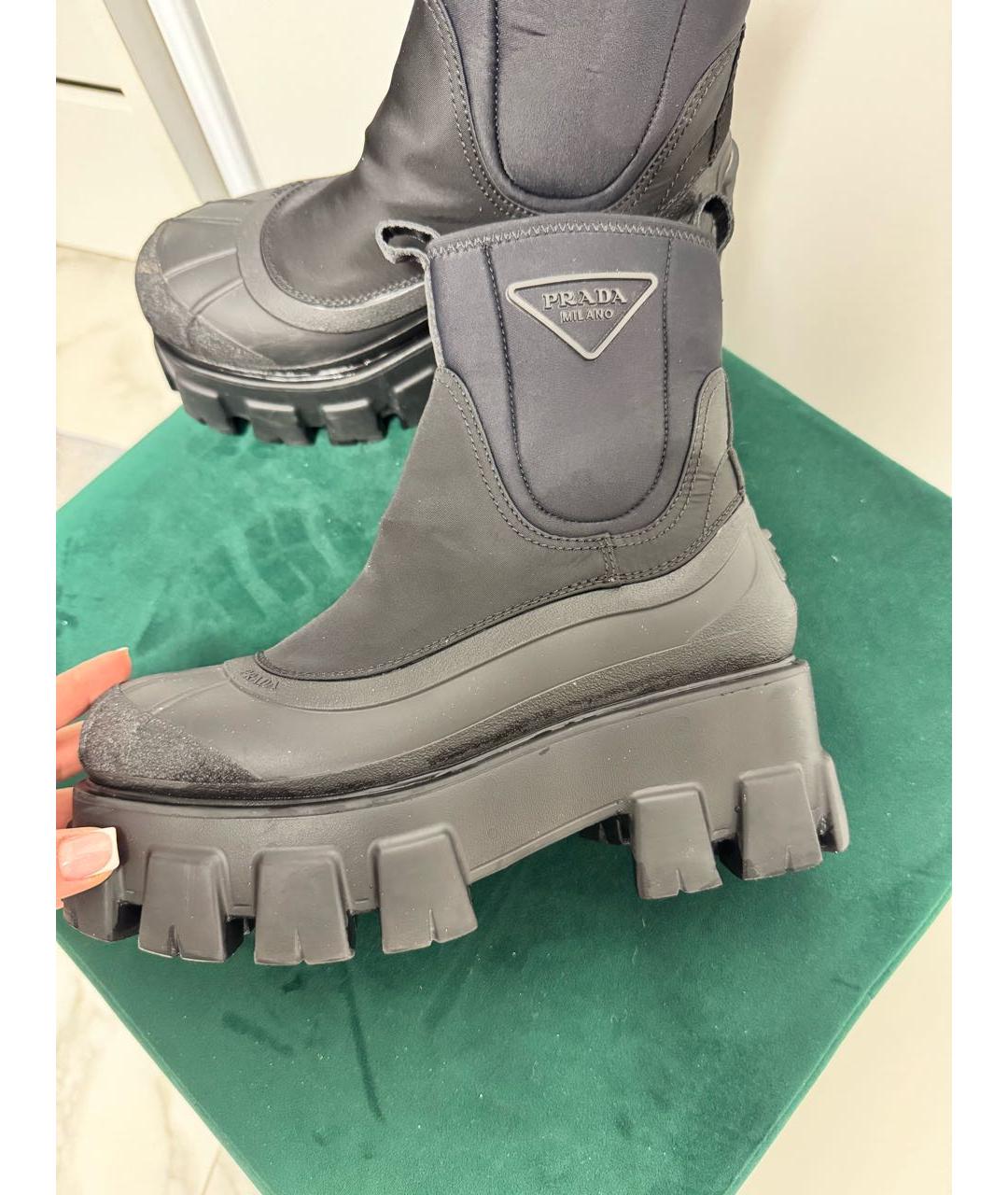 PRADA Черные ботинки, фото 3