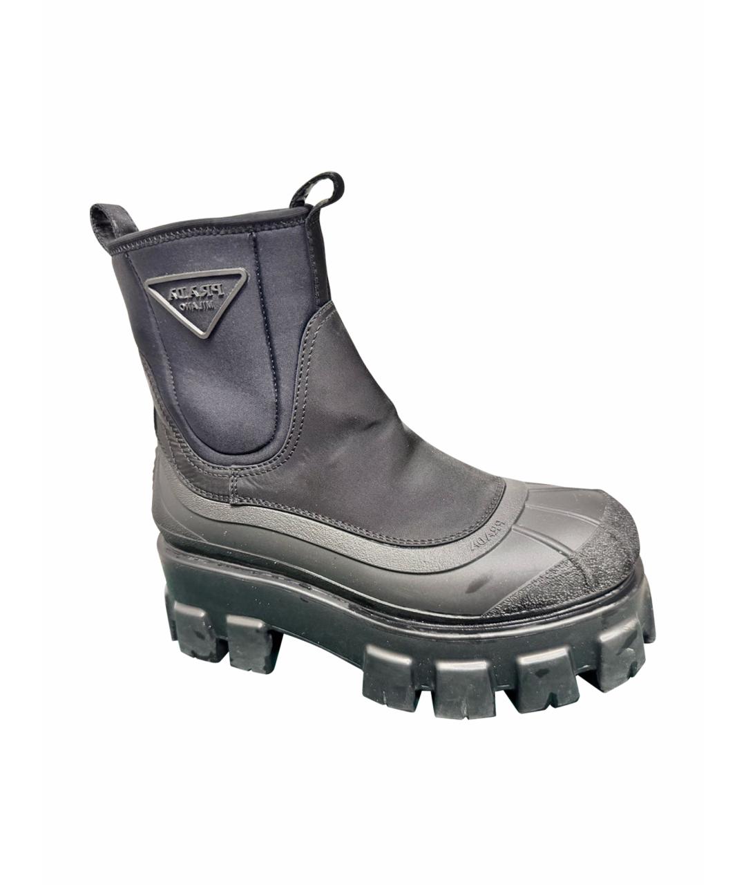 PRADA Черные ботинки, фото 1