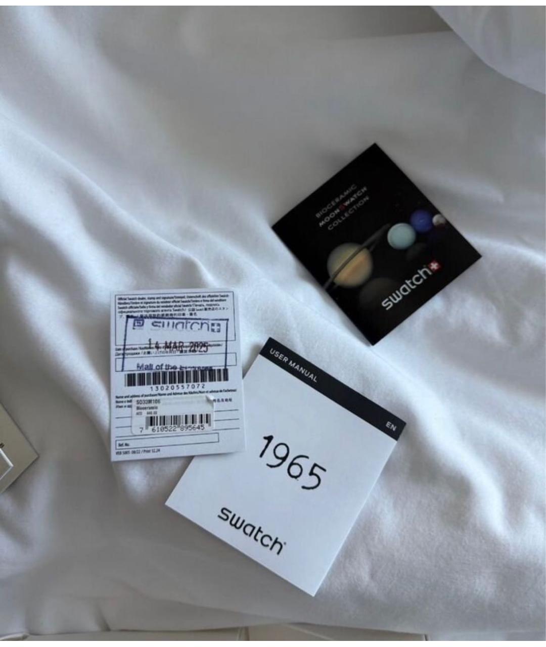 Swatch Серые керамические часы, фото 4