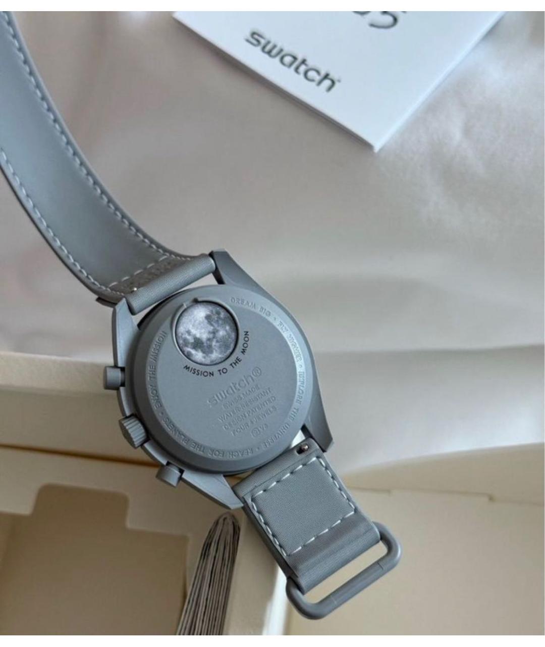 Swatch Серые керамические часы, фото 3